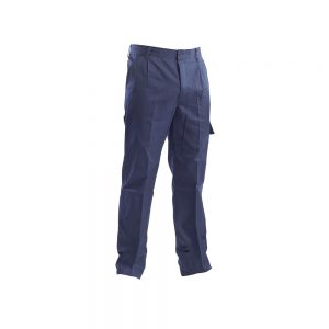 Pantalone blu con elastico in vita FUS39 101 01
