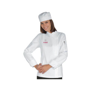 Giacca cuoco bianca da donna UDS00554